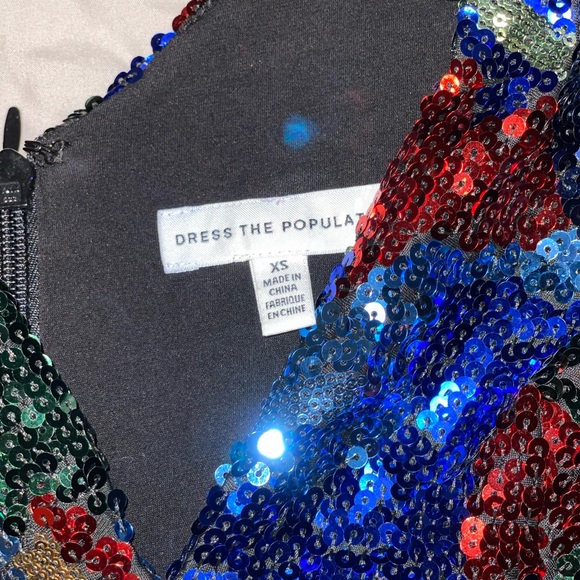 Dress the Population Elin Sequin Cap Sleeve - Picture 5 of 7